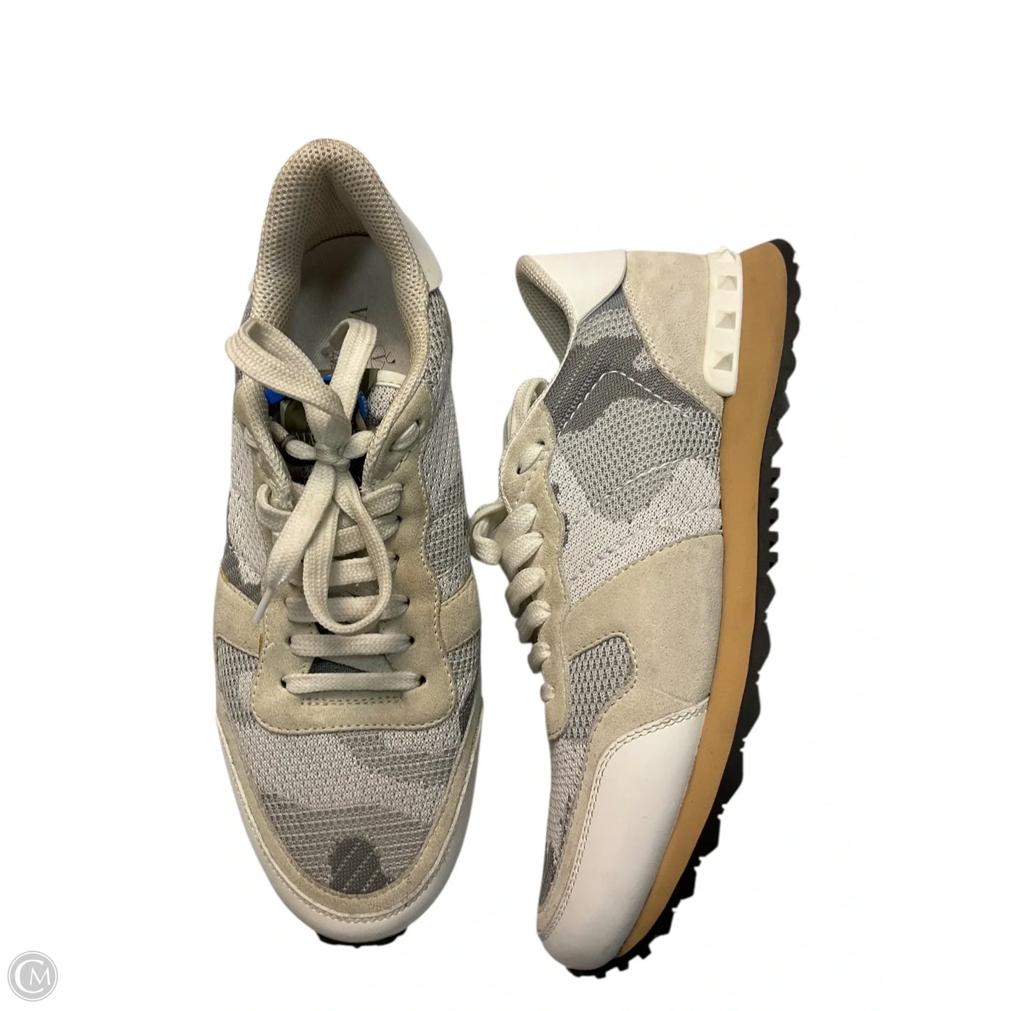 Shoes Luxury Designer By Valentino-garavani In Grey, Size: 11