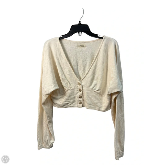 Top Long Sleeve By Madewell In Cream, Size: M