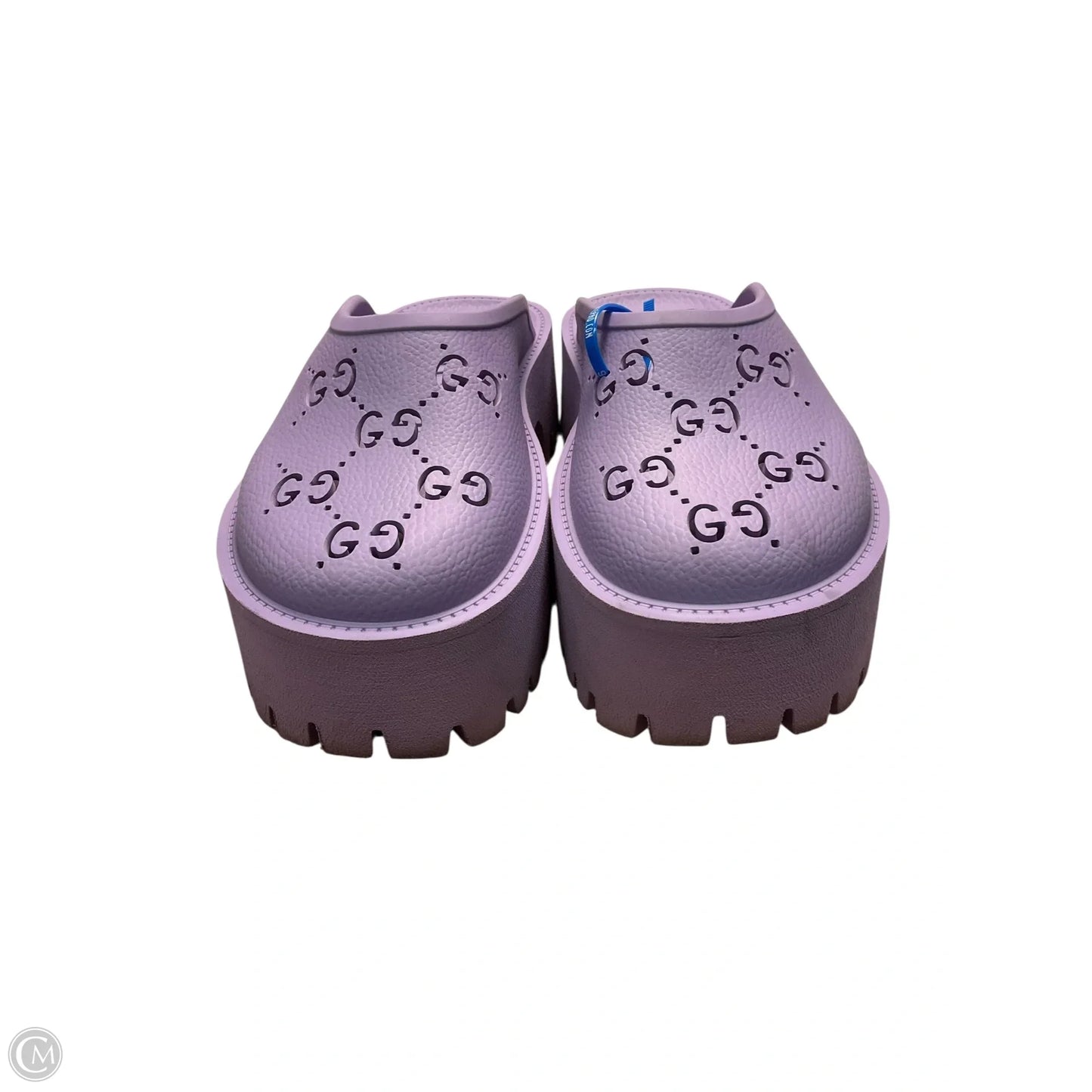 Shoes Luxury Designer By Gucci In Purple, Size: 6