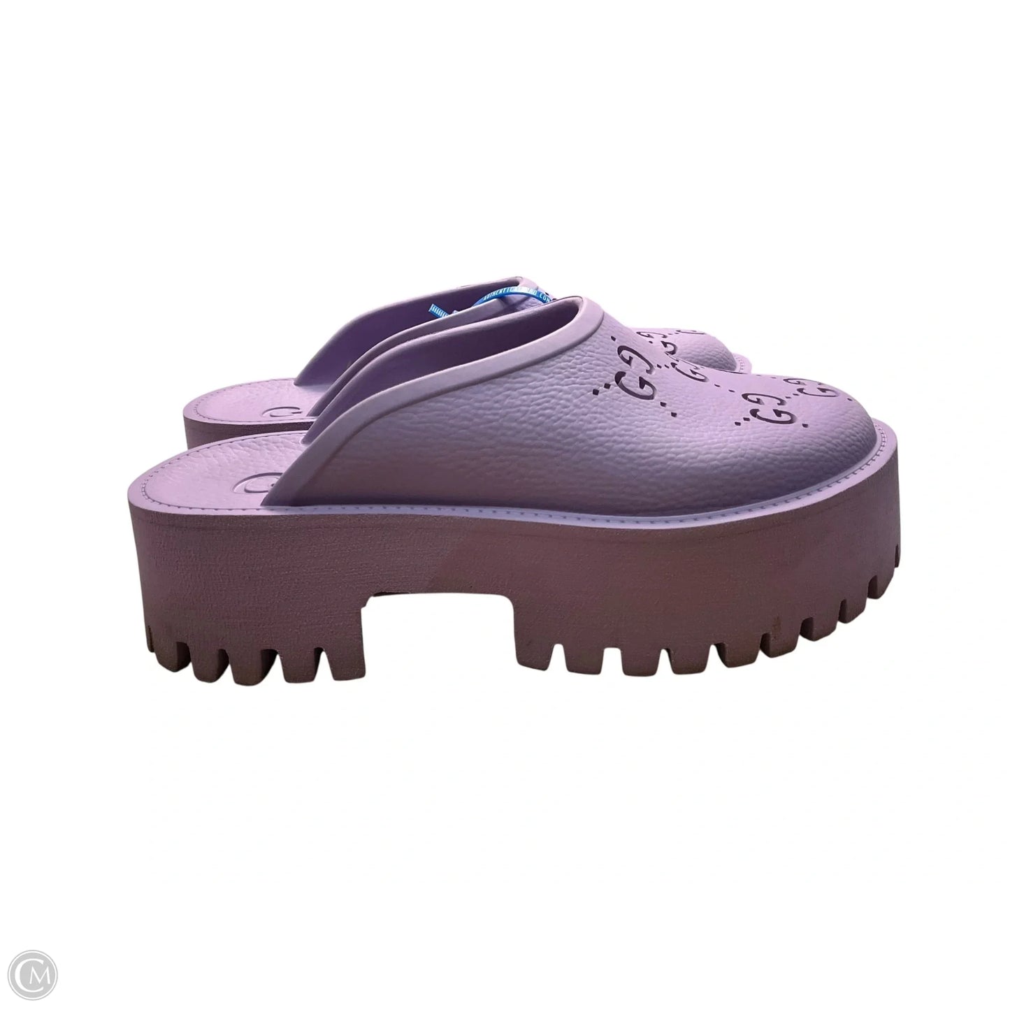 Shoes Luxury Designer By Gucci In Purple, Size: 6