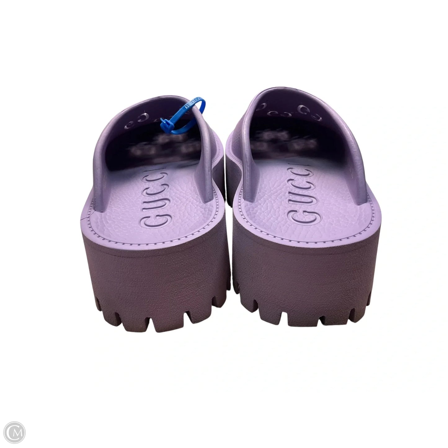 Shoes Luxury Designer By Gucci In Purple, Size: 6