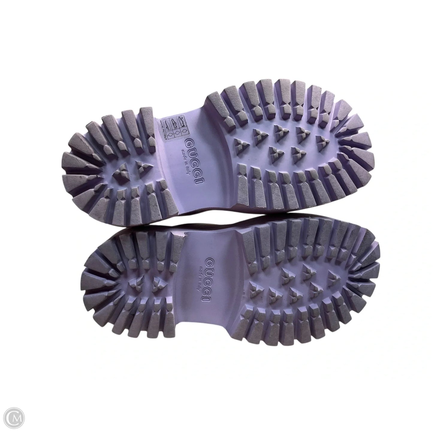 Shoes Luxury Designer By Gucci In Purple, Size: 6