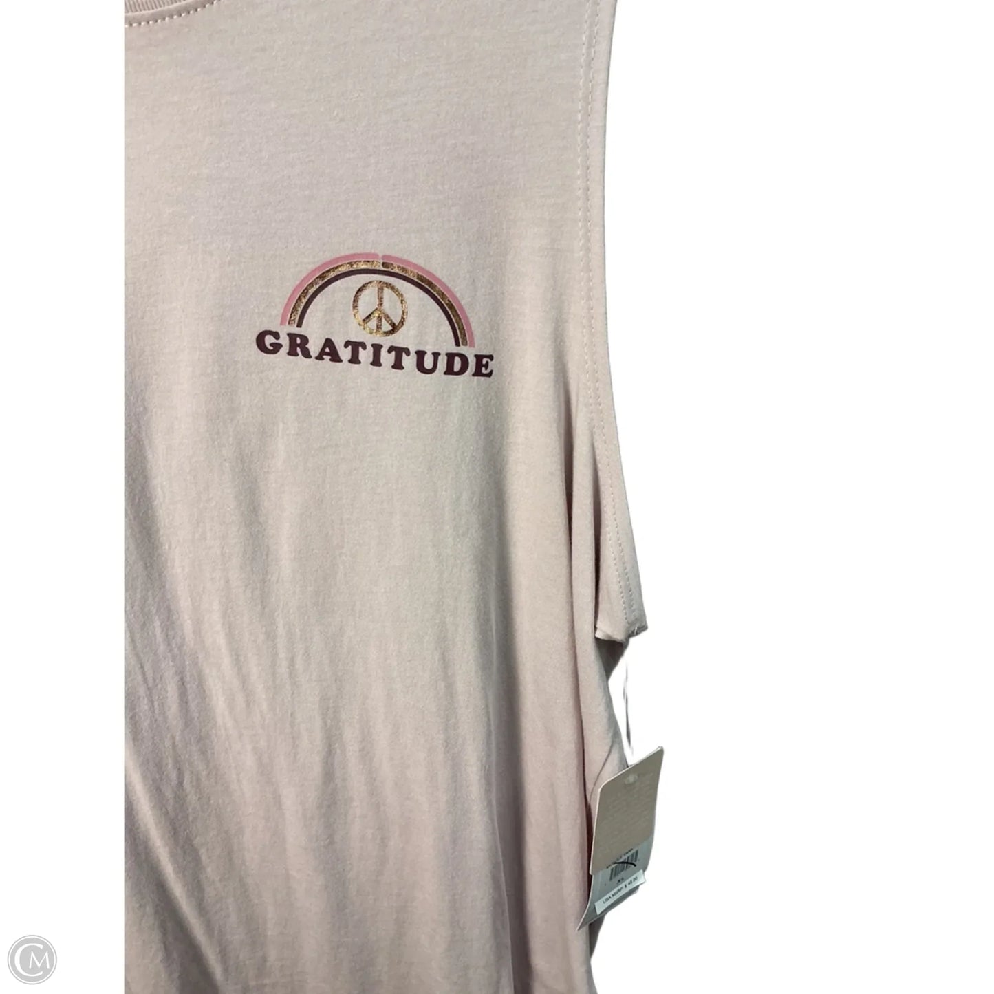 Athletic Tank Top By Spiritual Gangster In Pink, Size: Xl