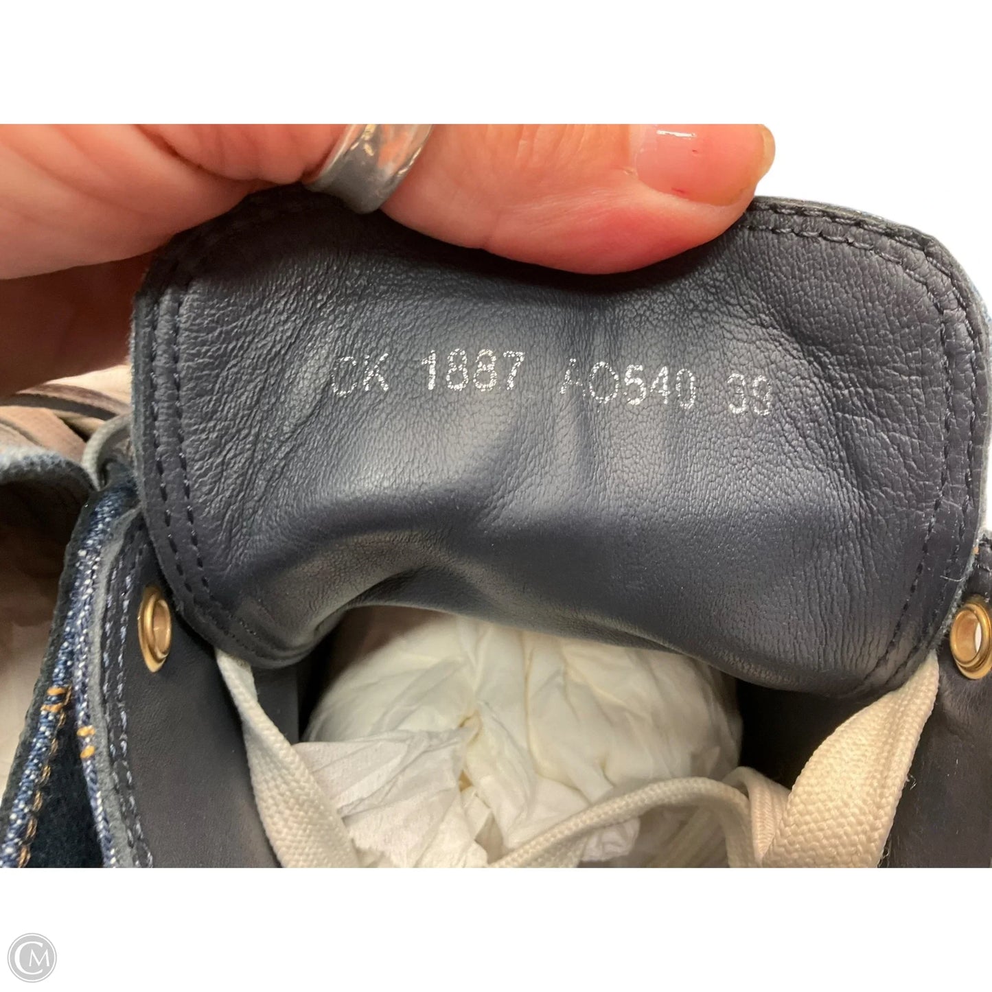 Shoes Luxury Designer By Dolce And Gabbana In Blue, Size: 9