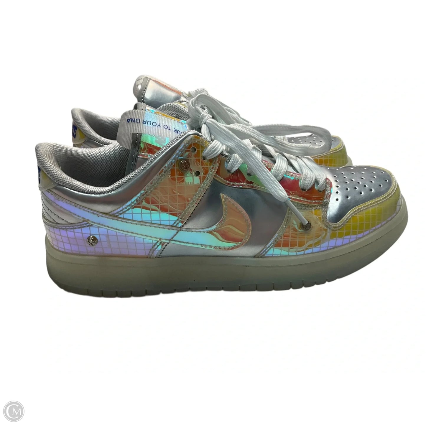 Shoes Sneakers By Nike In Silver, Size: 8