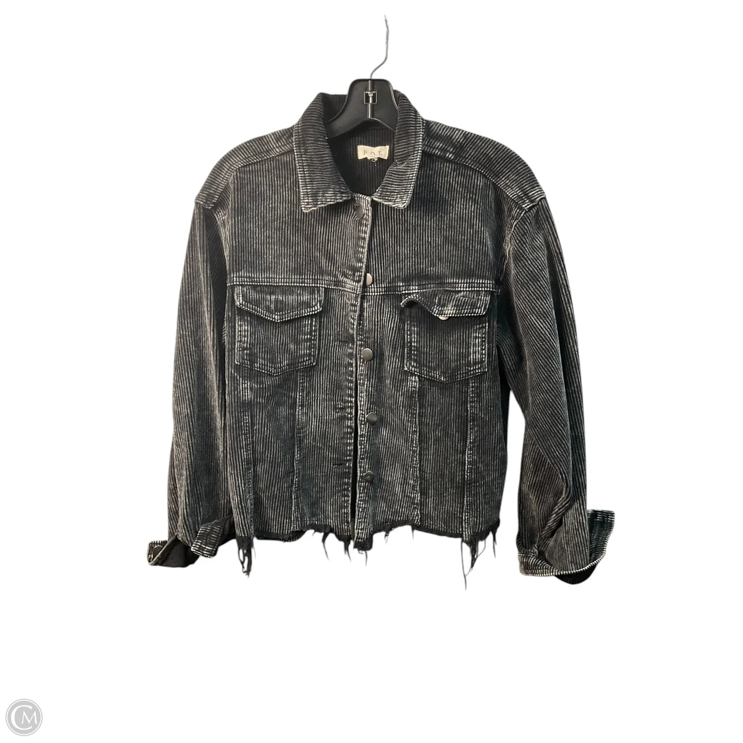 Jacket Denim By Pol In Black, Size: S