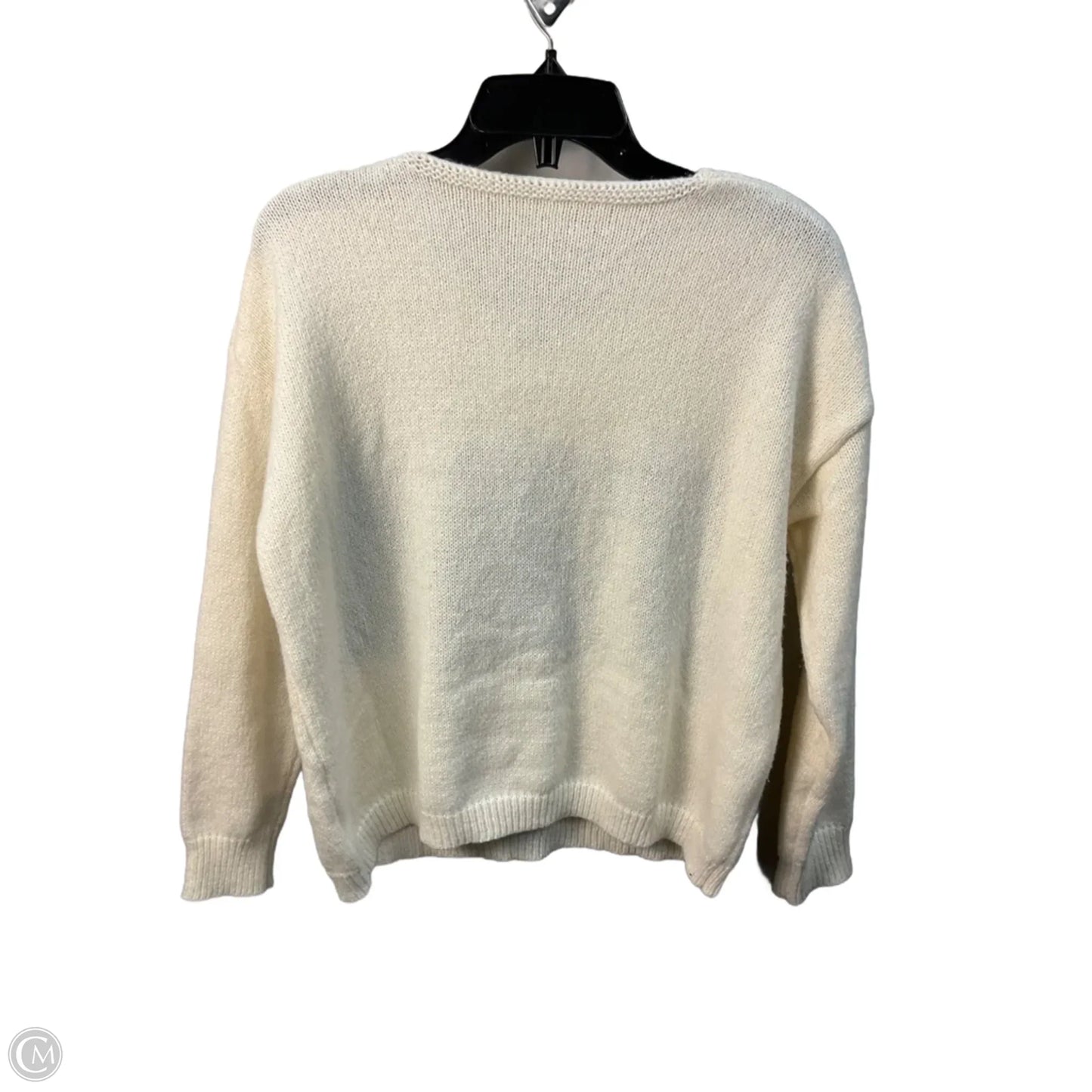 Sweater By Clothes Mentor In Cream, Size: S