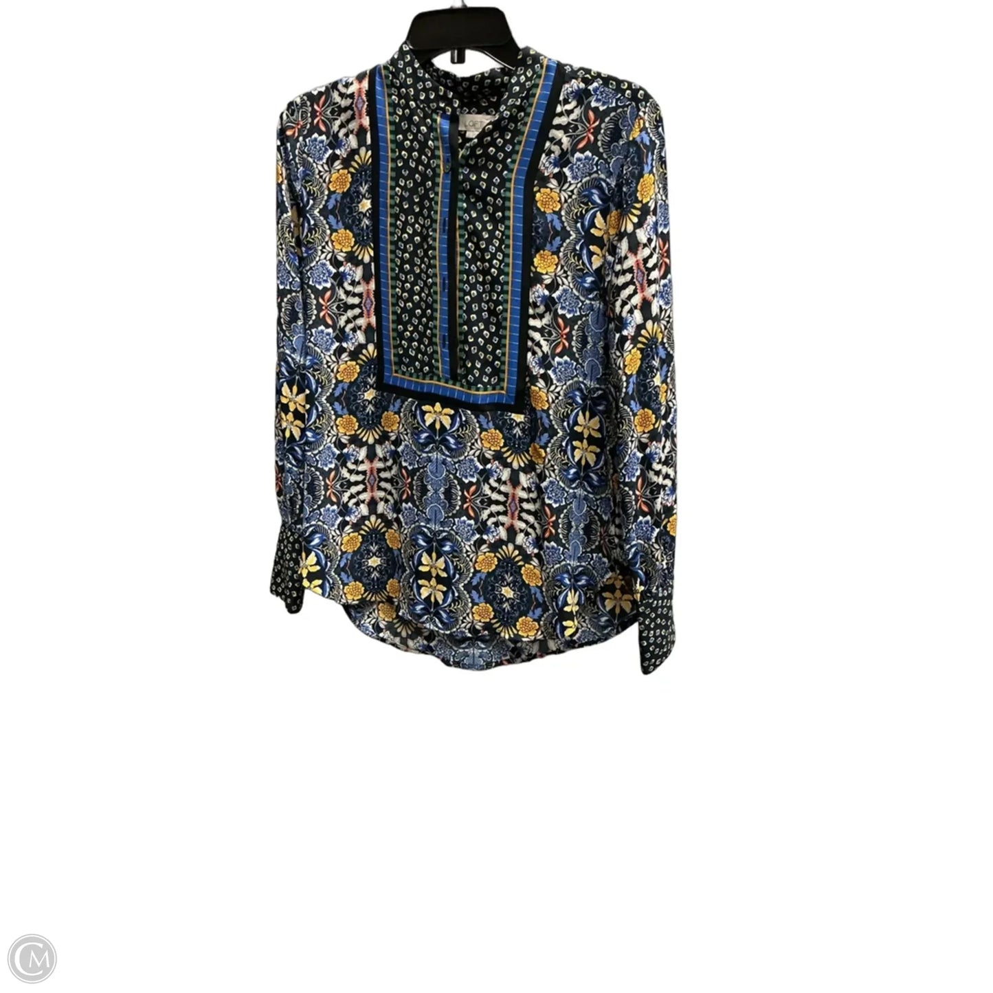 Top Long Sleeve By Loft In Blue, Size: Xs