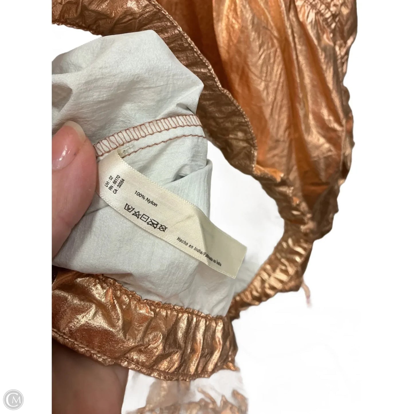 Jacket Windbreaker By Free People In Gold, Size: L