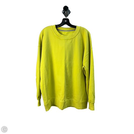 Athletic Sweatshirt Crewneck By Lululemon In Green, Size: L