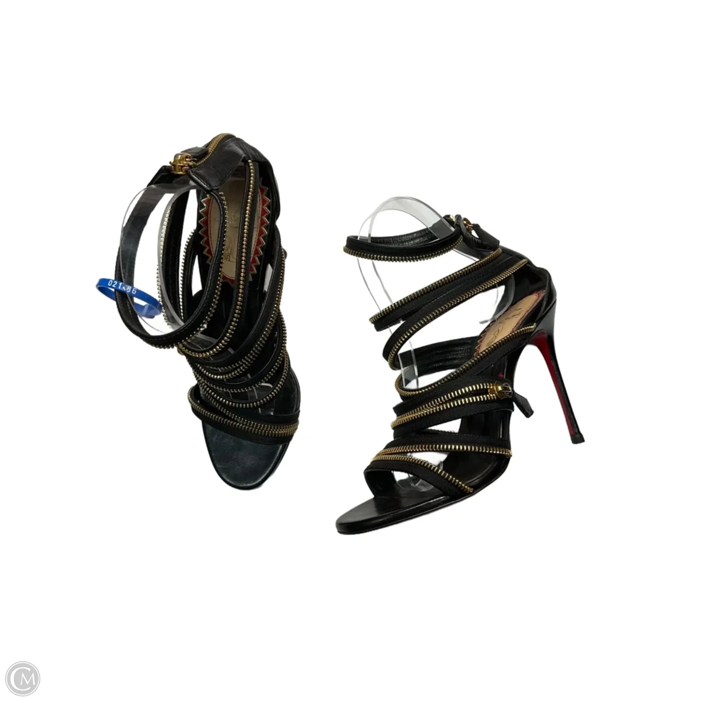 Shoes Luxury Designer By Christian Louboutin In Black, Size: 8