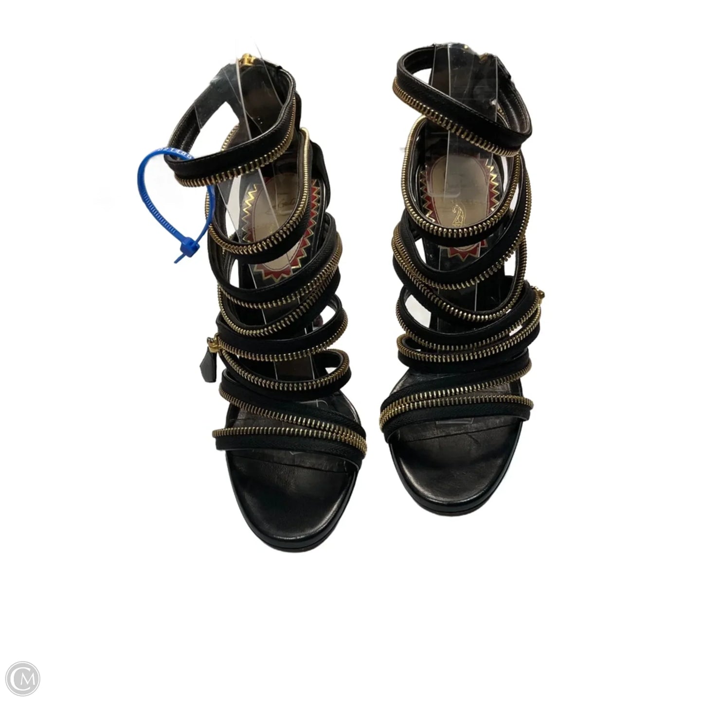 Shoes Luxury Designer By Christian Louboutin In Black, Size: 8