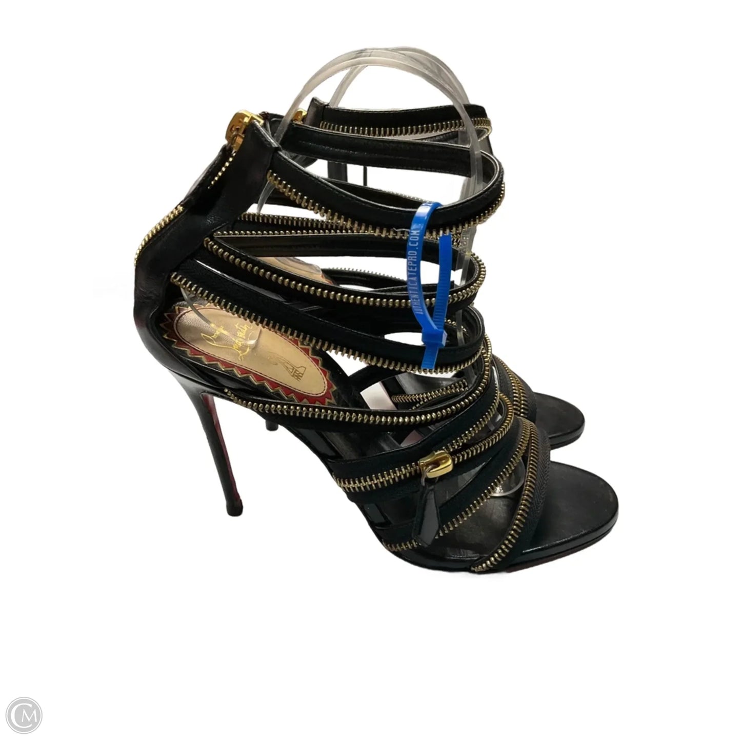 Shoes Luxury Designer By Christian Louboutin In Black, Size: 8