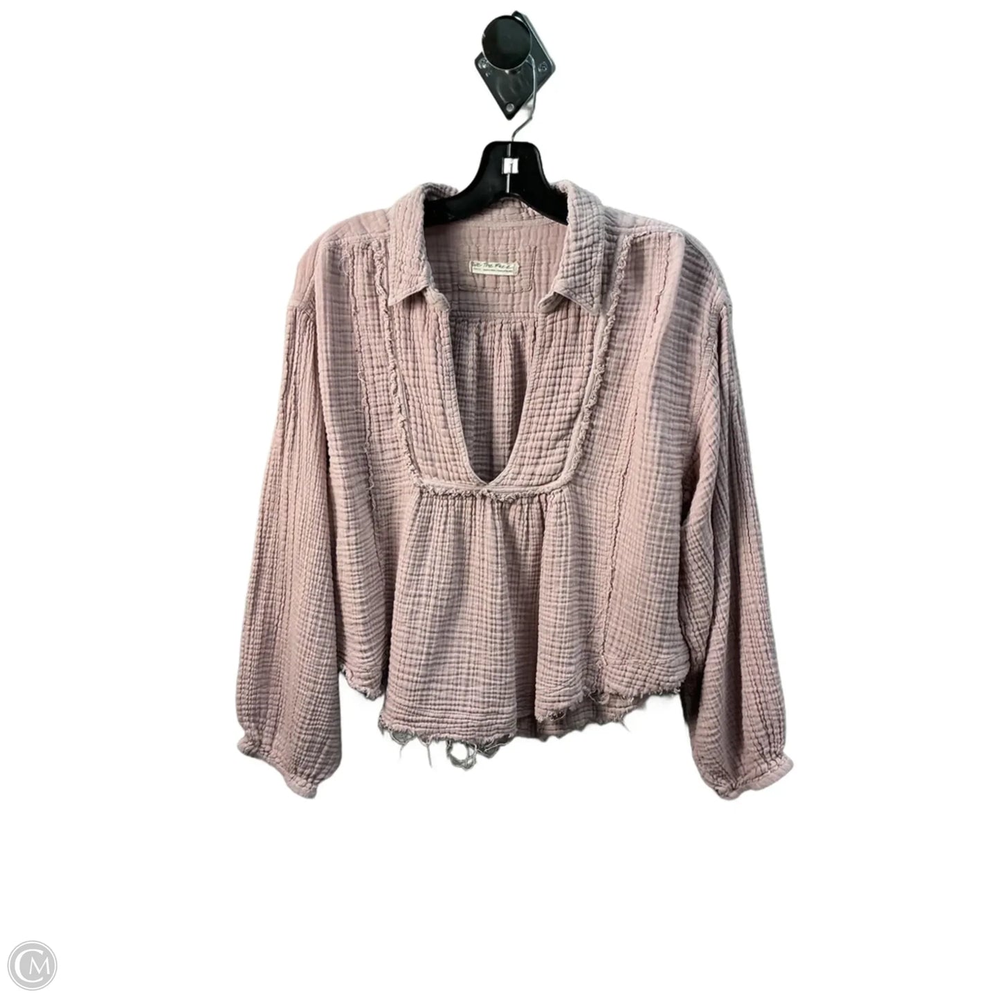 Top Long Sleeve By We The Free In Pink, Size: S