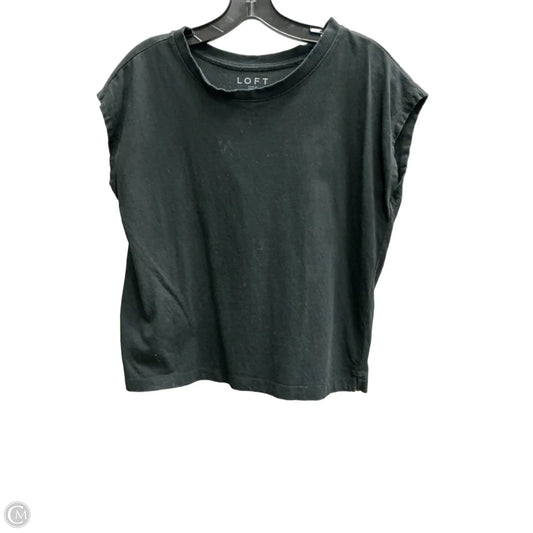 Top Short Sleeve Basic By Loft In Black, Size: Xs