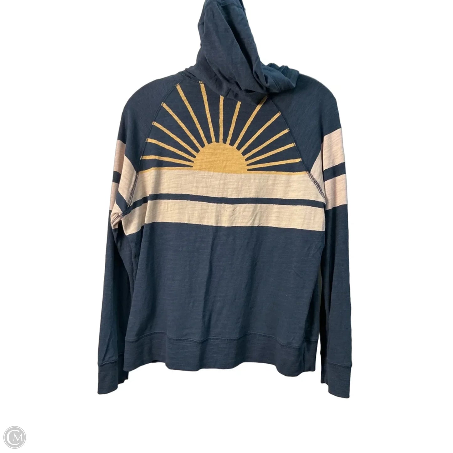 Top Long Sleeve By Faherty In Navy, Size: S