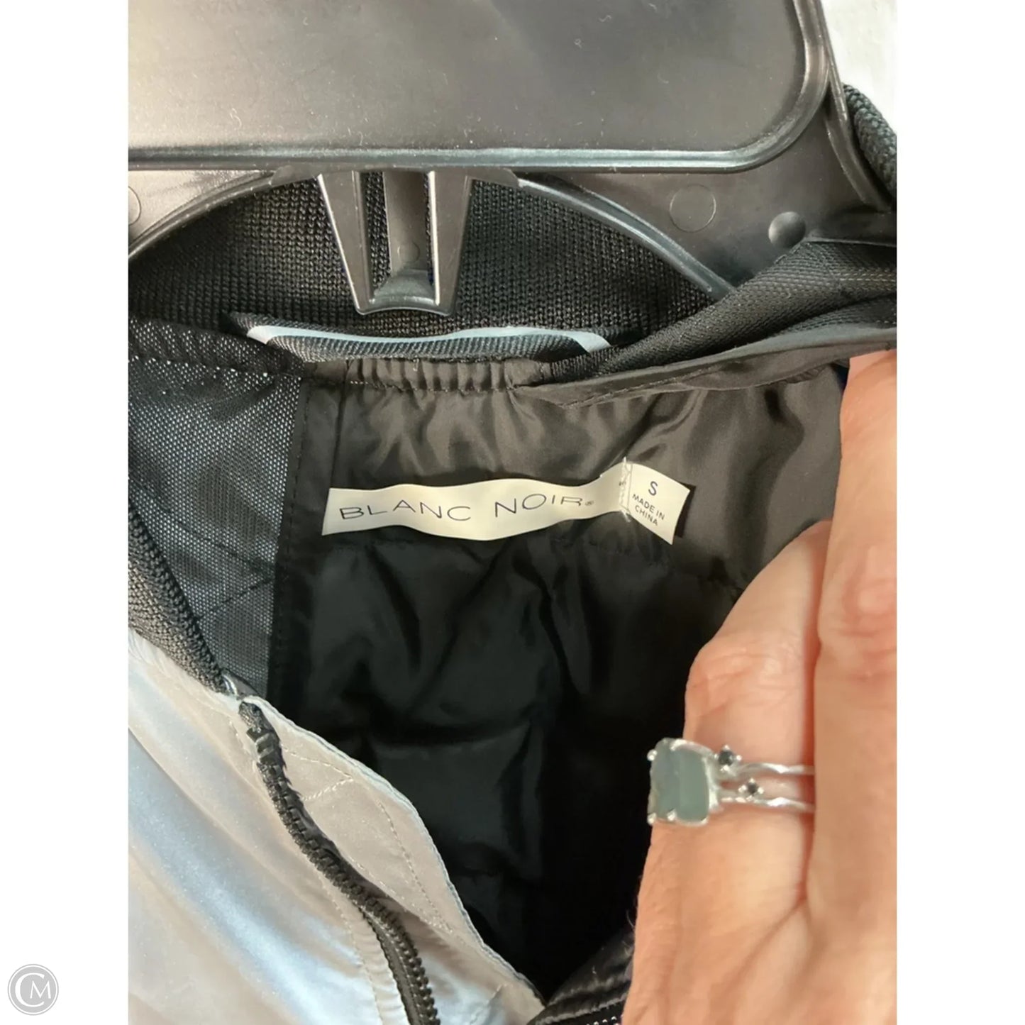 Jacket Puffer & Quilted By Nordstrom In Silver, Size: S