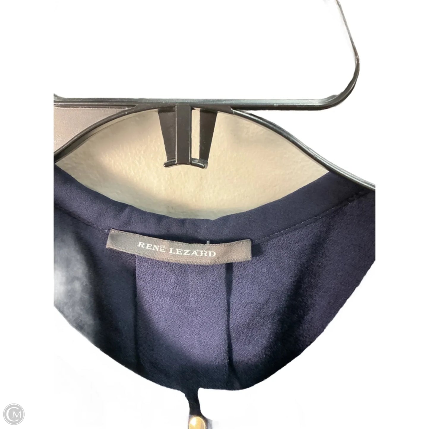 Top Sleeveless Designer By Neiman Marcus In Navy, Size: S