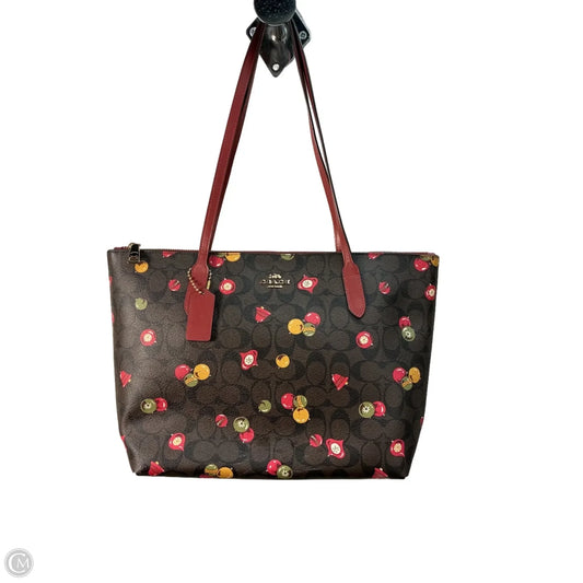 Tote Designer By Coach, Size: Medium