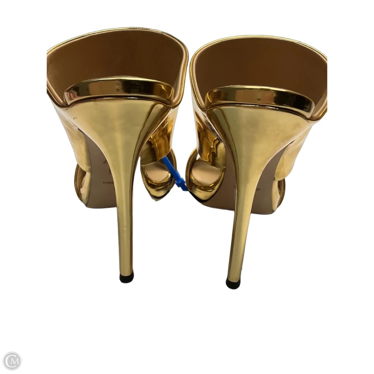 Shoes Designer By Giuseppe Zanotti In Gold, Size: 5