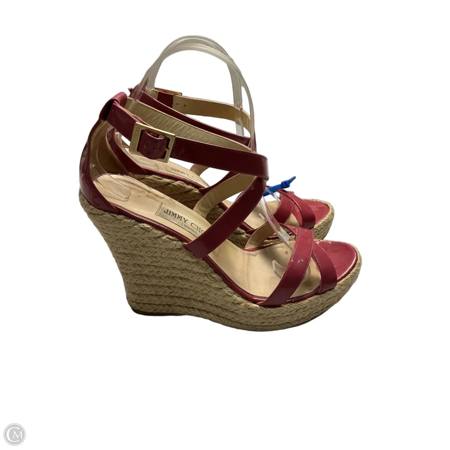 Shoes Luxury Designer By Jimmy Choo In Pink, Size: 9.5