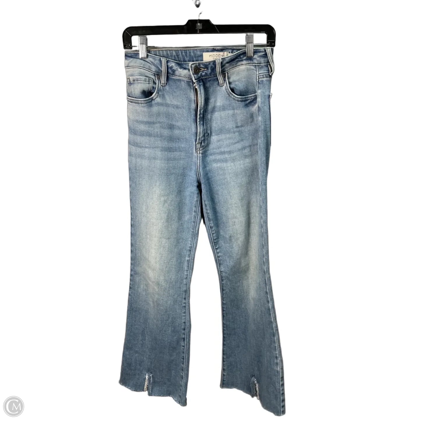 Jeans Flared By Hidden In Blue Denim, Size: 4