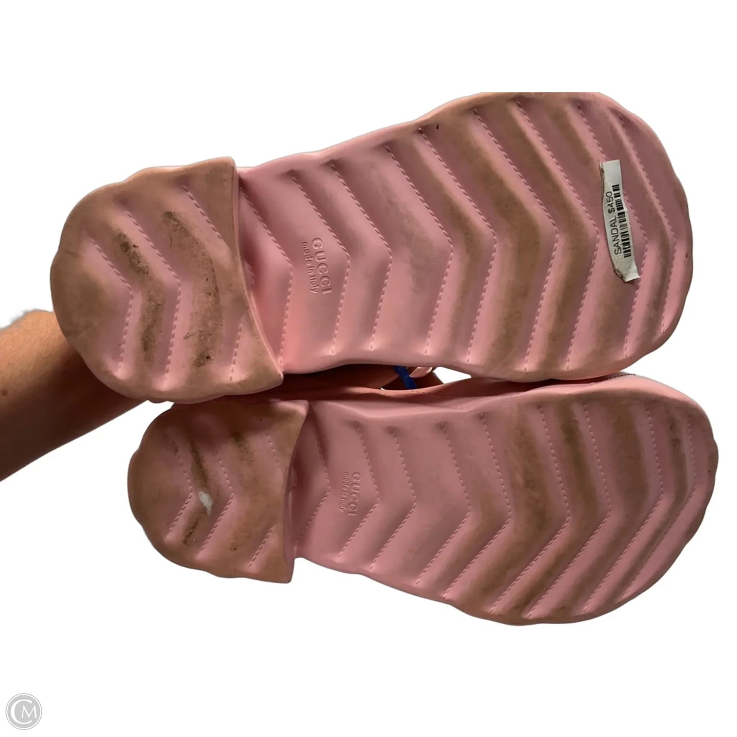 Sandals Luxury Designer By Gucci In Pink, Size: 6