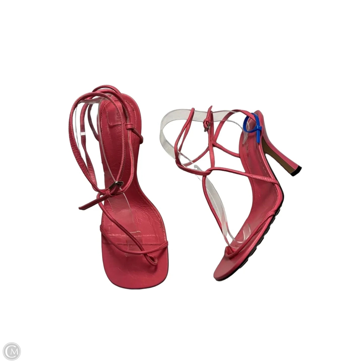 Sandals Luxury Designer By Bottega Veneta In Pink, Size: 8