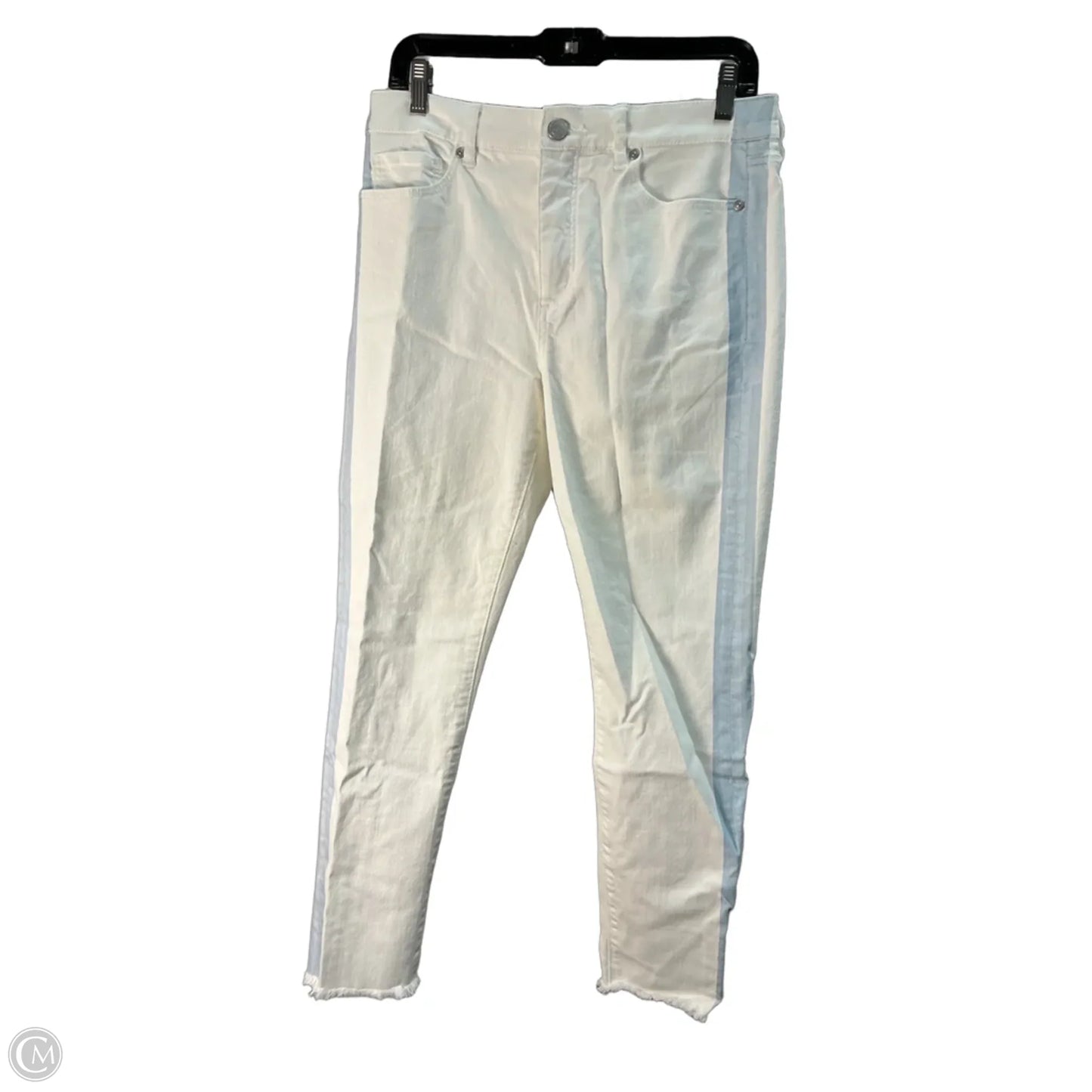 Jeans Cropped By Loft In White, Size: 8