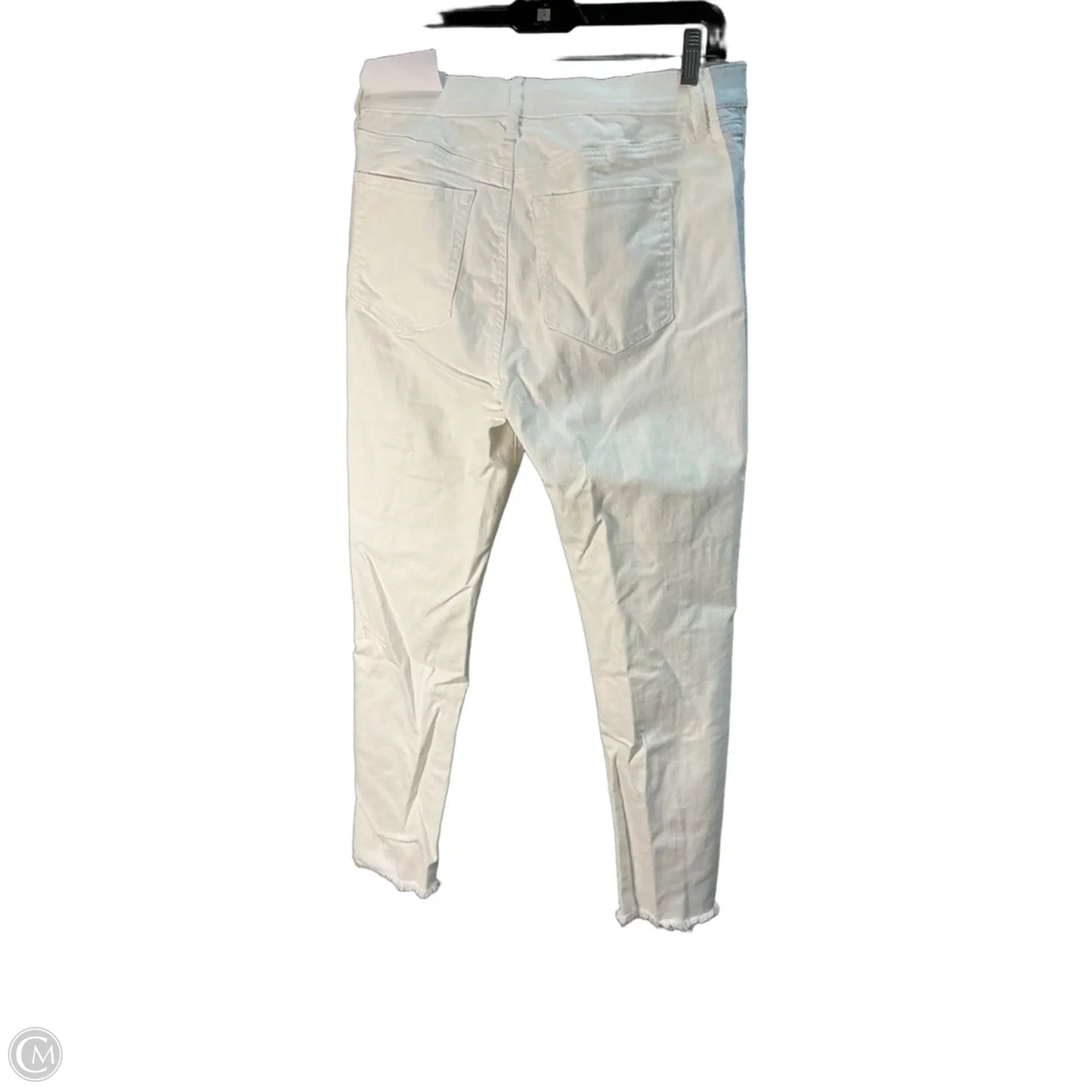 Jeans Cropped By Loft In White, Size: 8