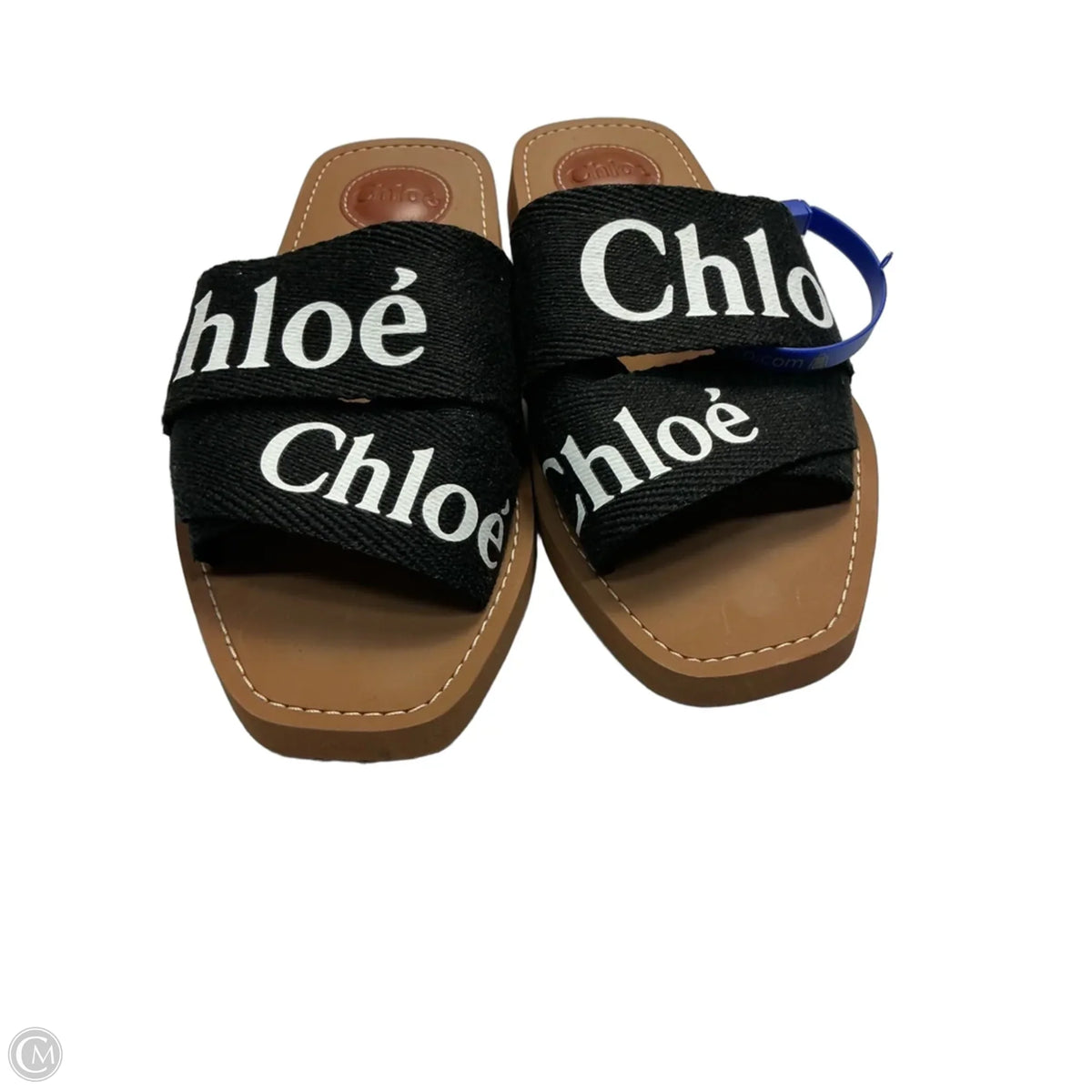 Sandals Luxury Designer By Chloe In Black, Size: 7