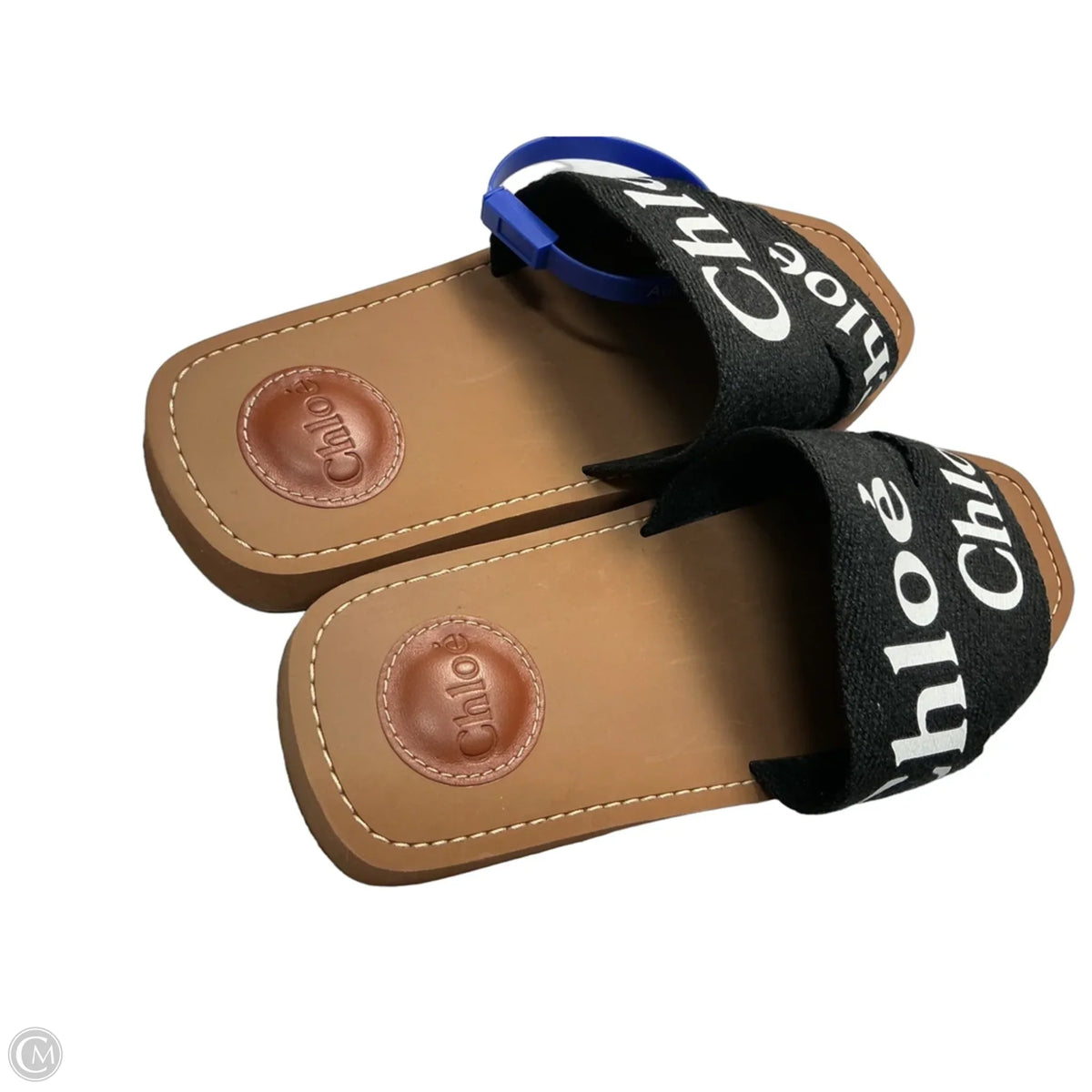 Sandals Luxury Designer By Chloe In Black, Size: 7