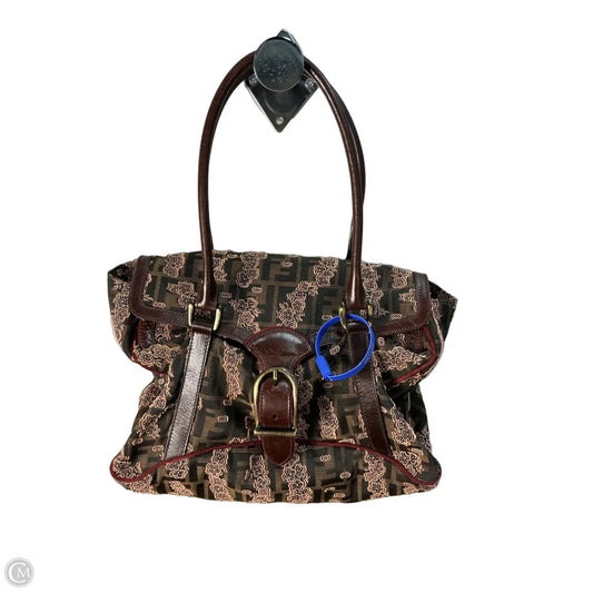 Handbag Luxury Designer By Fendi, Size: Medium