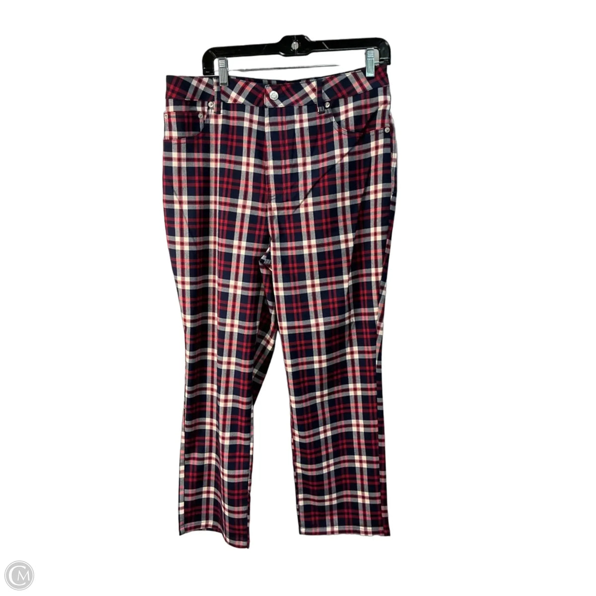 Pants Dress By Oat In Blue & Red, Size: 12