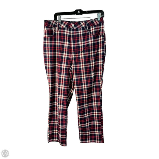 Pants Dress By Oat In Blue & Red, Size: 12