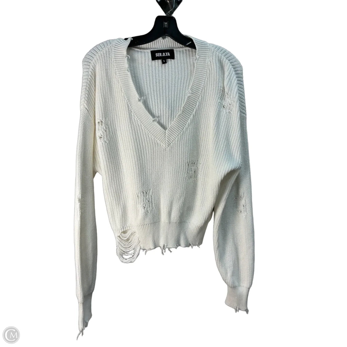 Sweater Designer By Neiman Marcus In White, Size: S