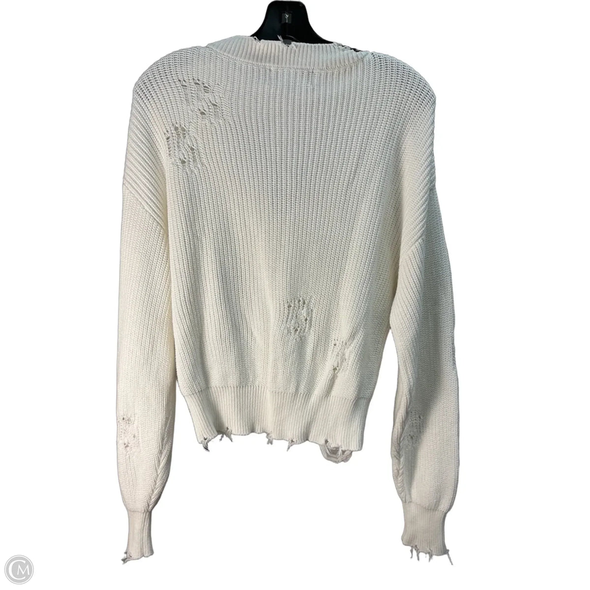 Sweater Designer By Neiman Marcus In White, Size: S