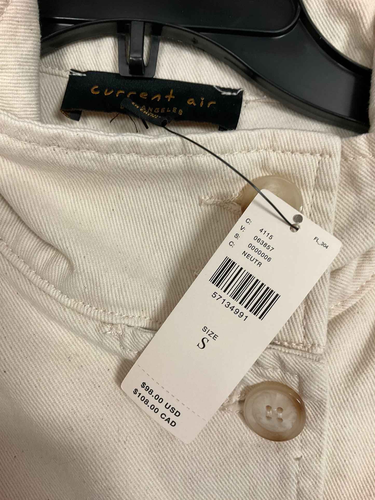 Jacket Denim By Anthropologie In Cream, Size: S