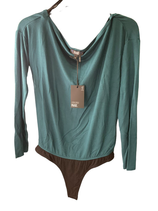 Teal Top Long Sleeve Designer Paige, Size Xs