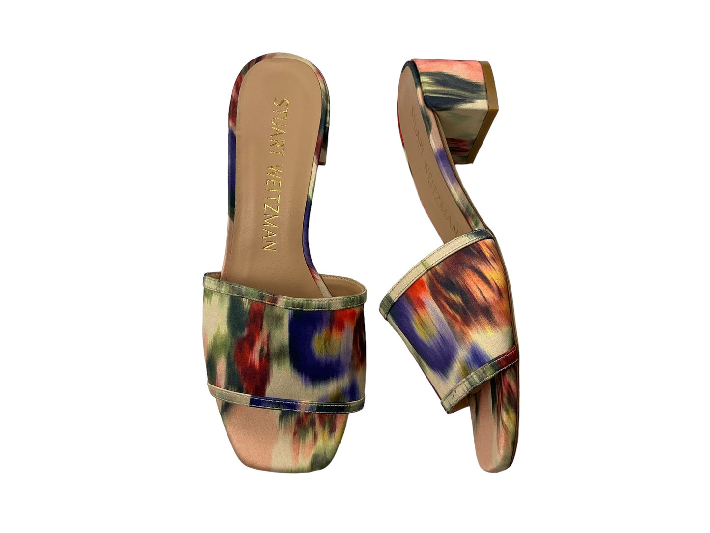 Sandals Heels Block By Stuart Weitzman In Multi-colored, Size: 9