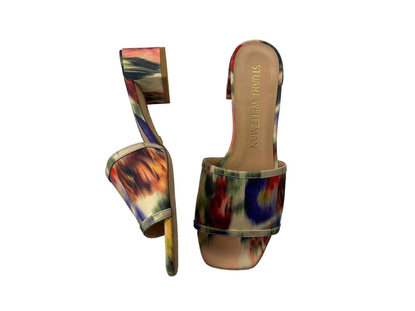 Sandals Heels Block By Stuart Weitzman In Multi-colored, Size: 9