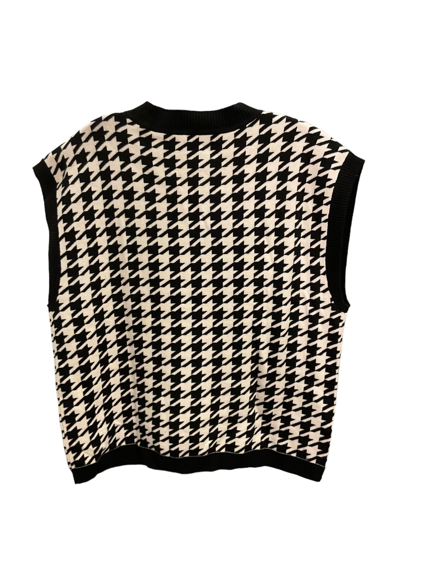 Top Sleeveless By Talbots In Houndstooth, Size: L