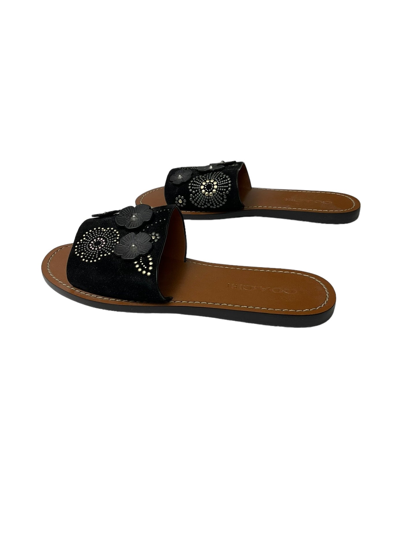 Sandals Designer By Coach In Black, Size: 7