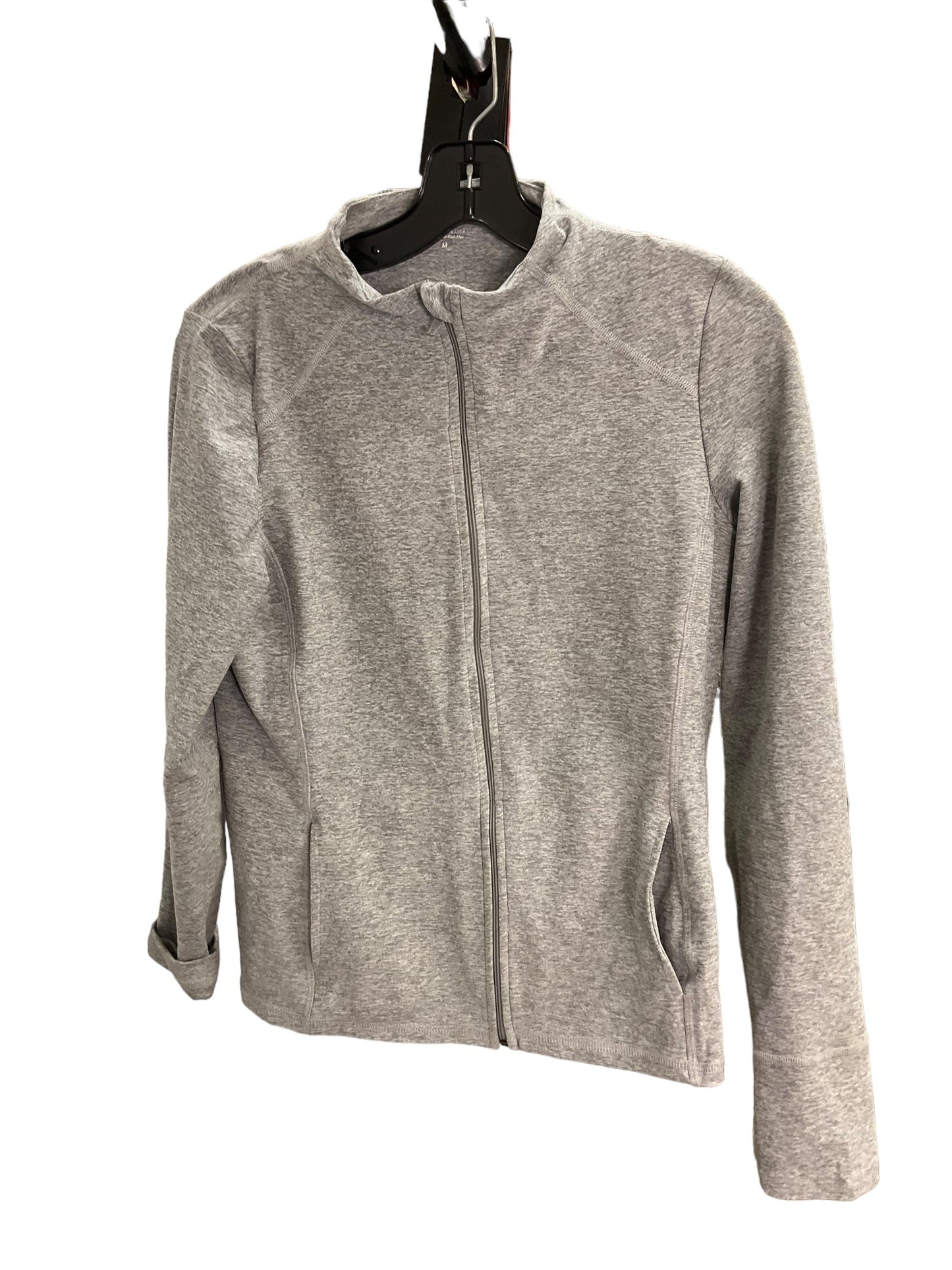 Athletic Jacket By Beyond Yoga In Grey, Size: M