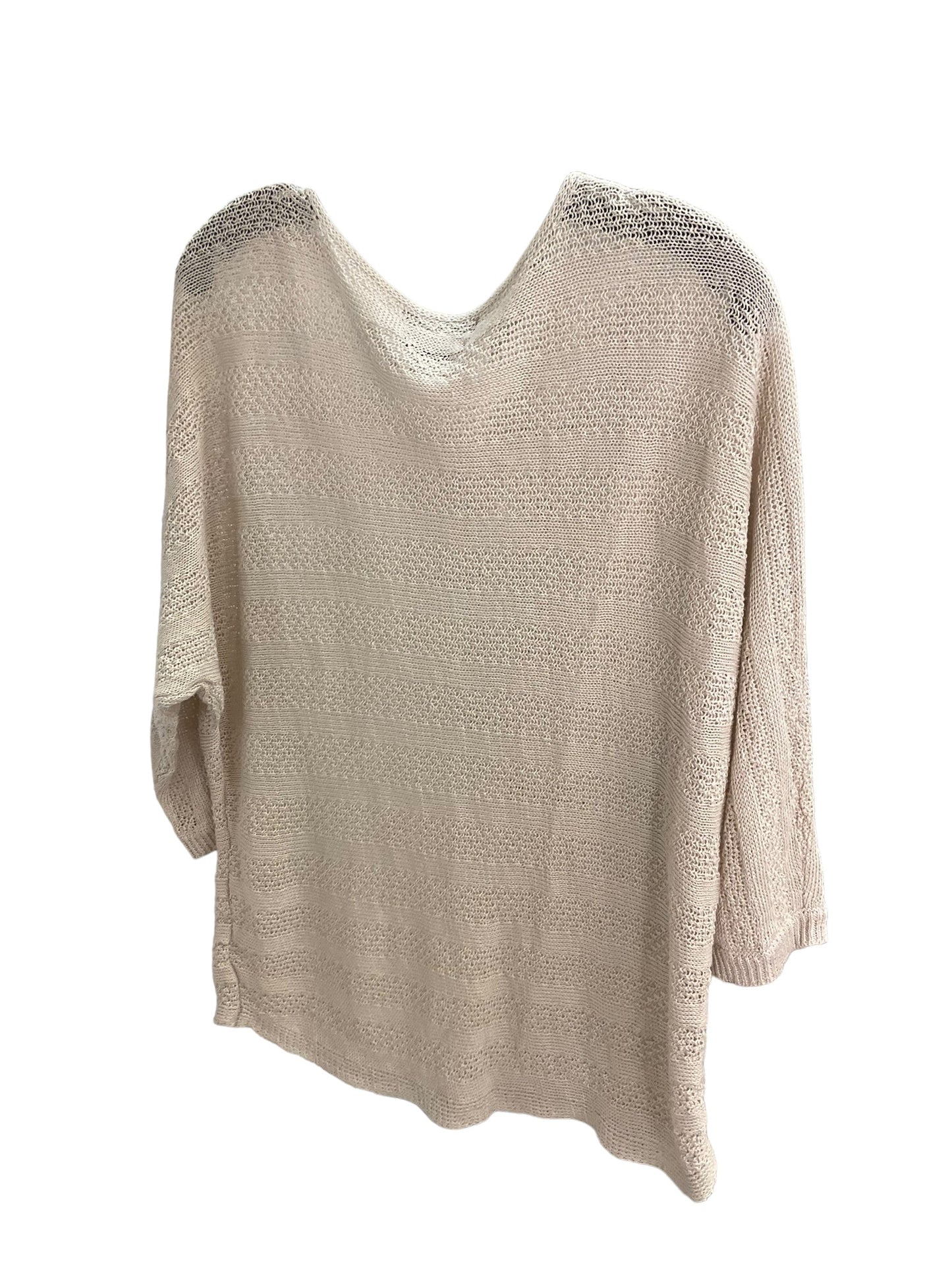 Top Long Sleeve Designer By Tahari In Beige, Size: M