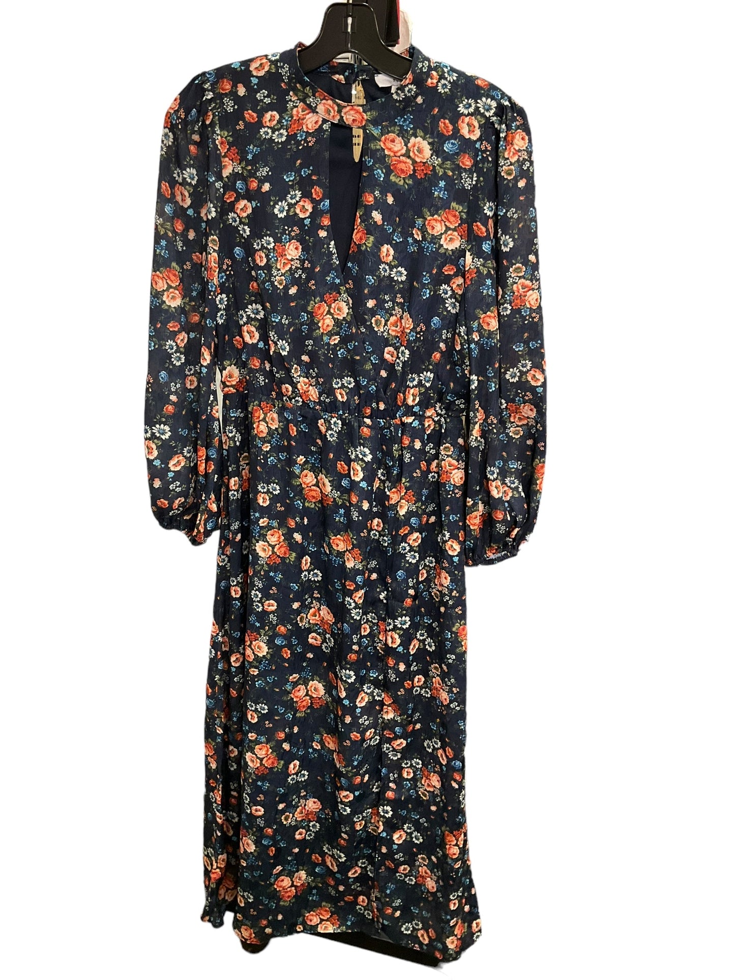 Dress Casual Midi By Nordstrom In Floral, Size: S