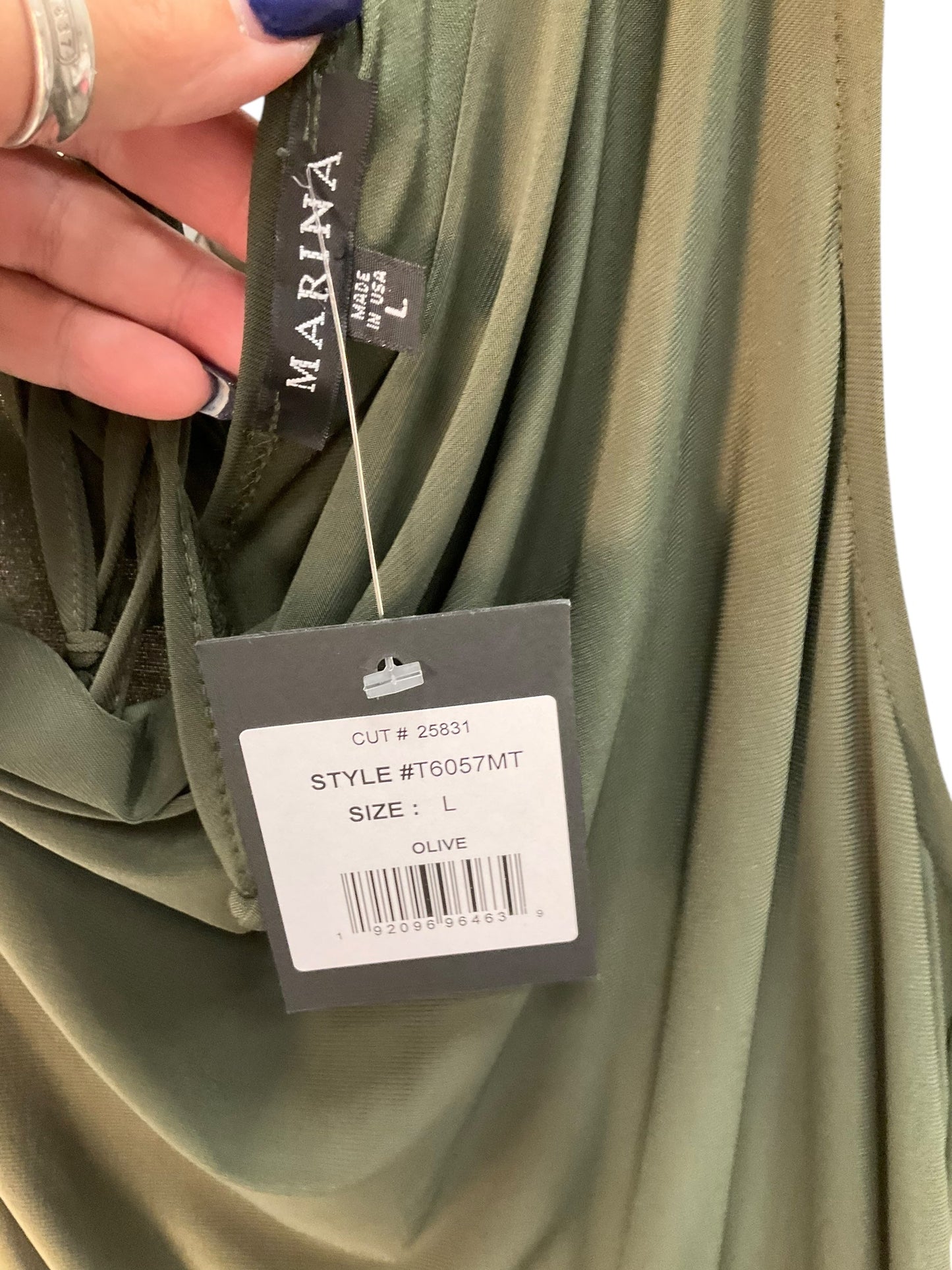 Jumpsuit By Marina In Olive, Size: L