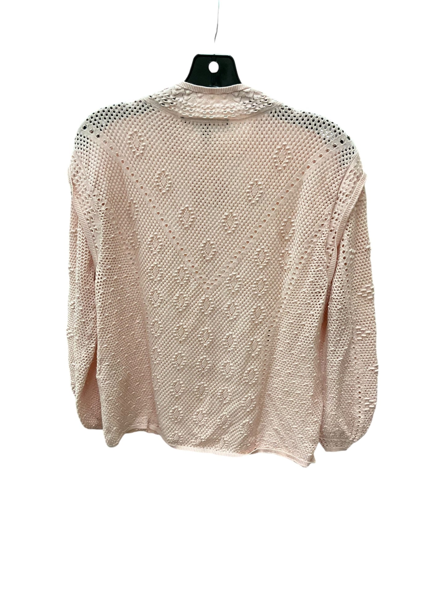 Top Long Sleeve By White House Black Market In Peach, Size: L