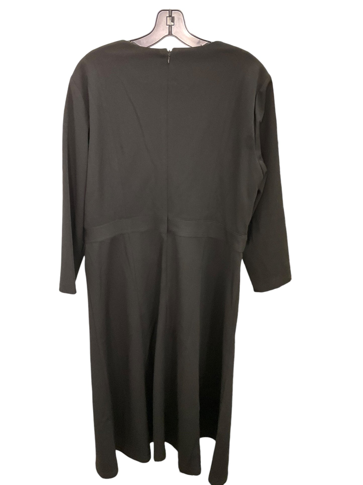 Dress Work By London Times In Black, Size: Xl