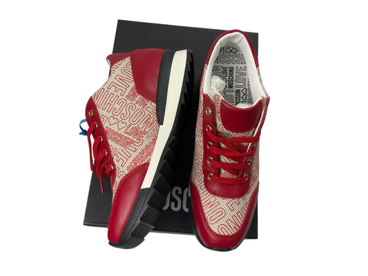 Shoes Designer By Love Moschino In Red, Size: 9